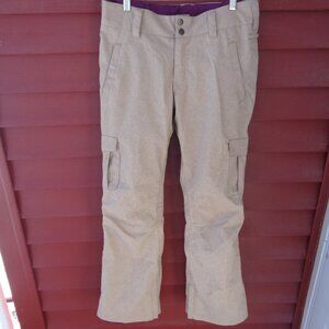 Women's APERTURE SNOWBOARD Ski PANTS Beige Sz. Small